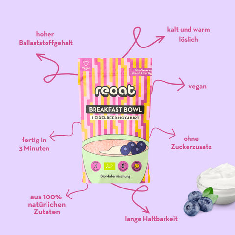 Breakfast Bowl Heidelbeer-Noghurt 500g